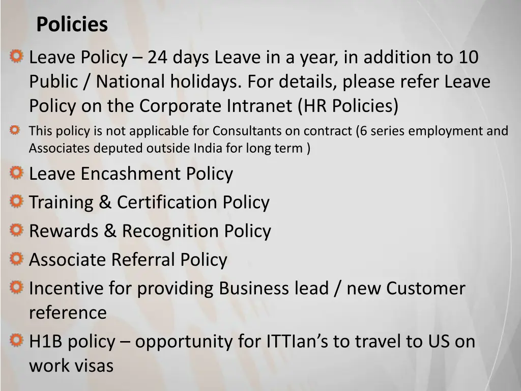 policies