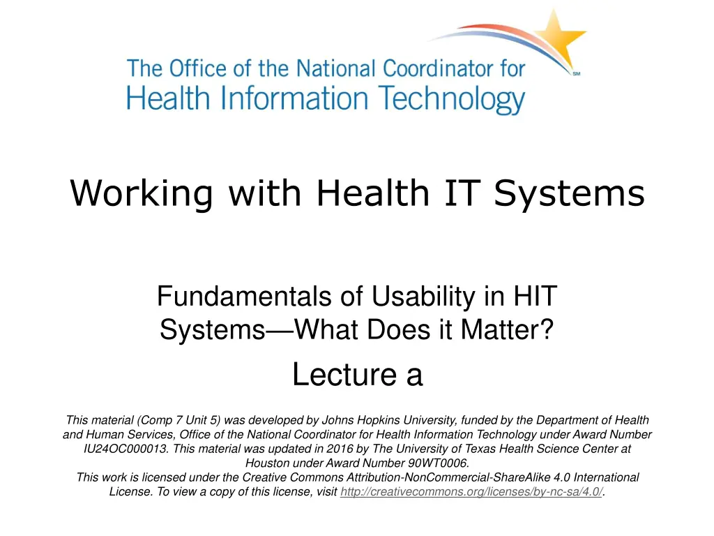 working with health it systems