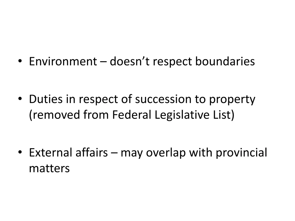 environment doesn t respect boundaries