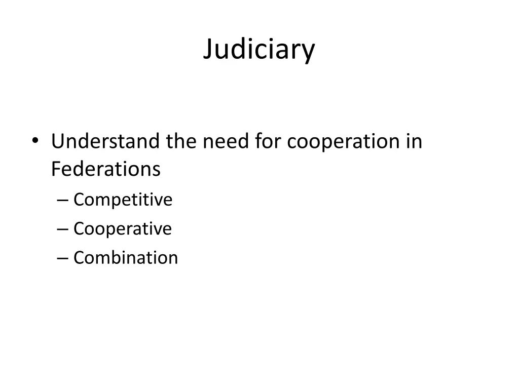 judiciary