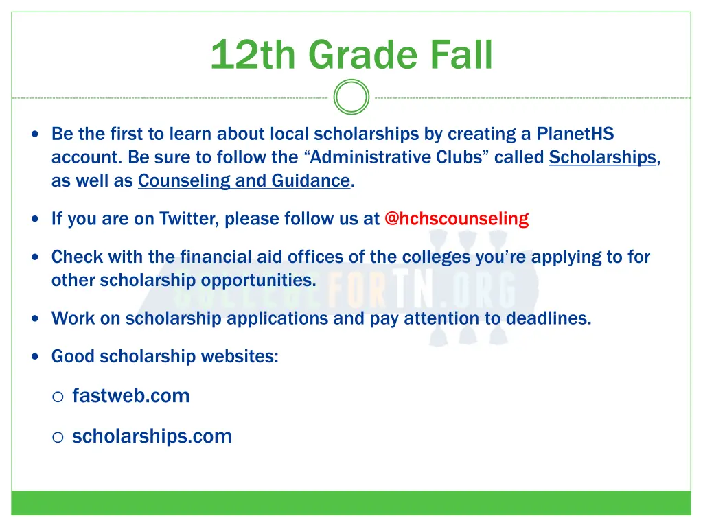 12th grade fall