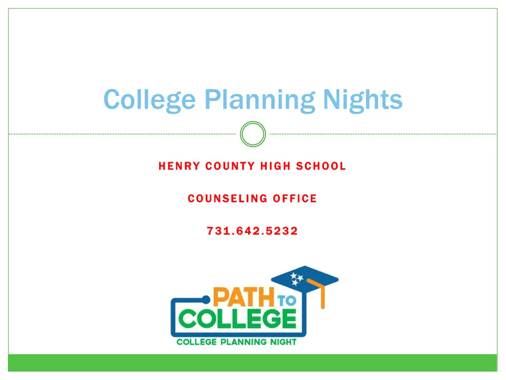 college planning nights