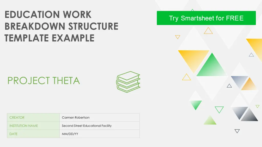education work breakdown structure template