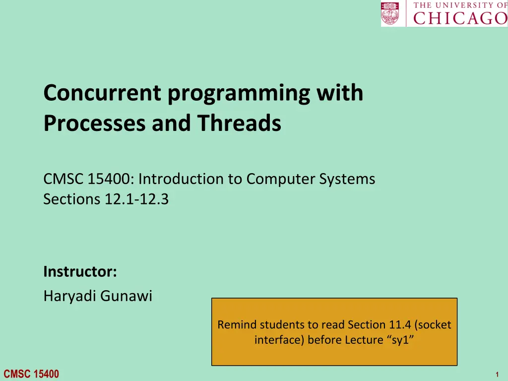 concurrent programming with processes and threads