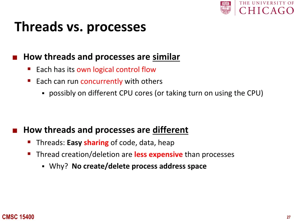 threads vs processes