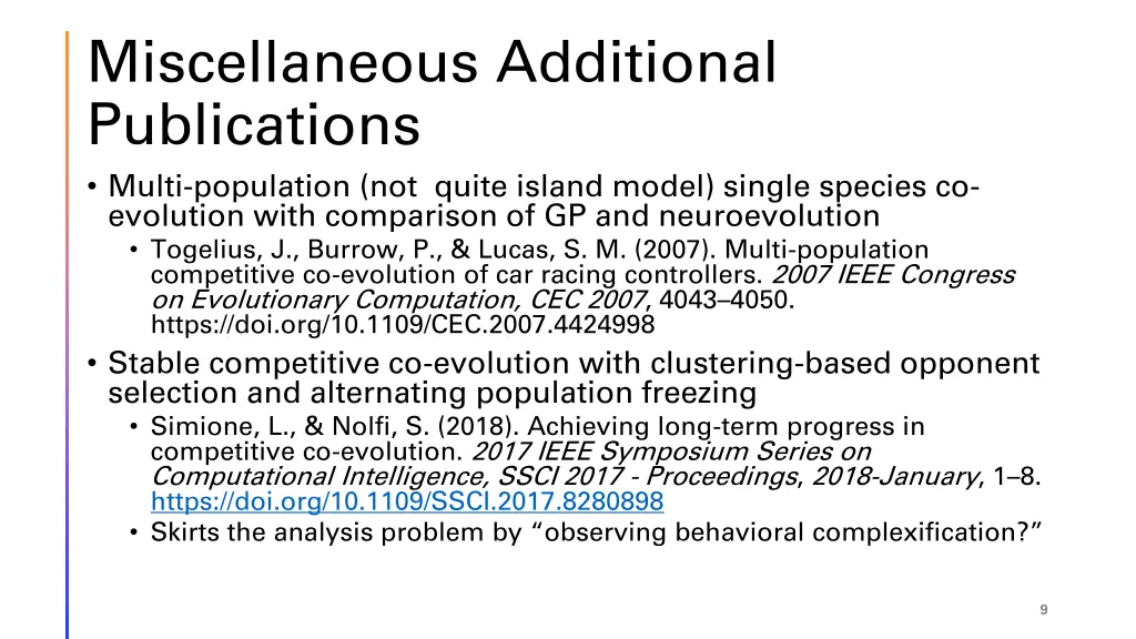 miscellaneous additional publications multi