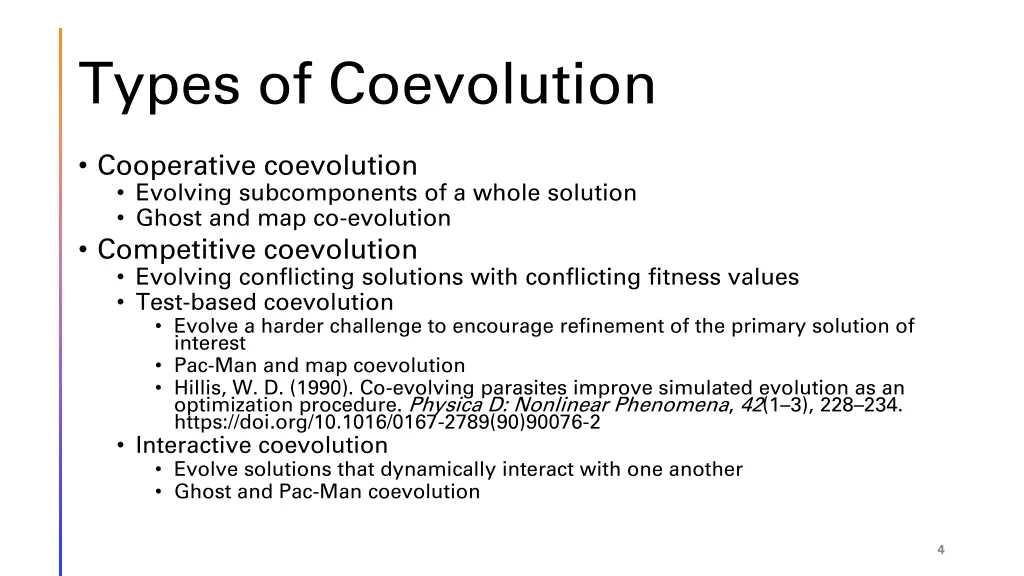 types of coevolution