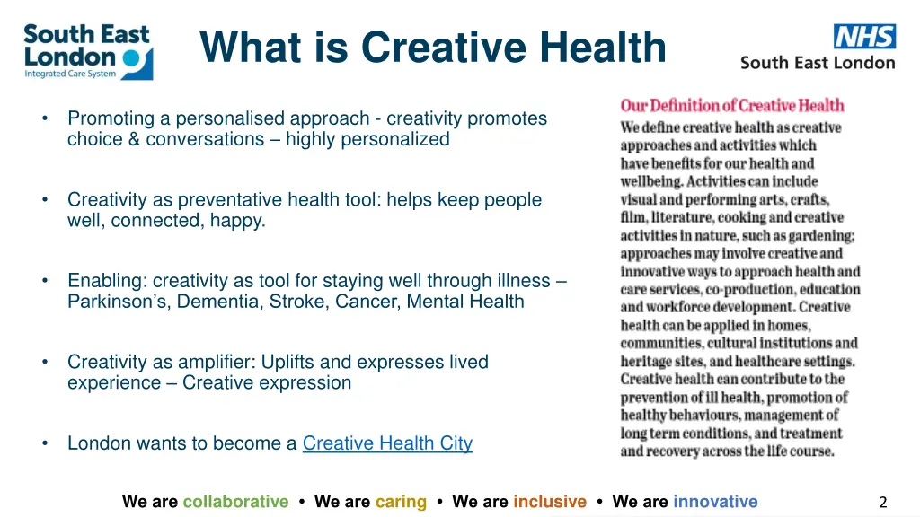 what is creative health