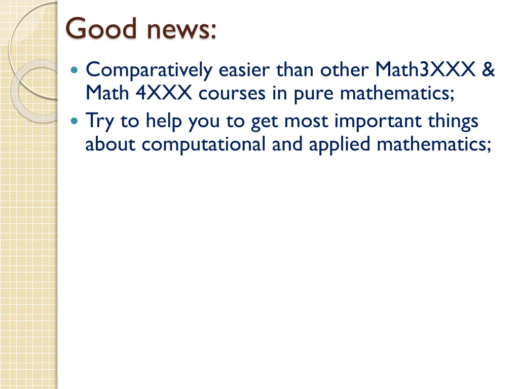 good news