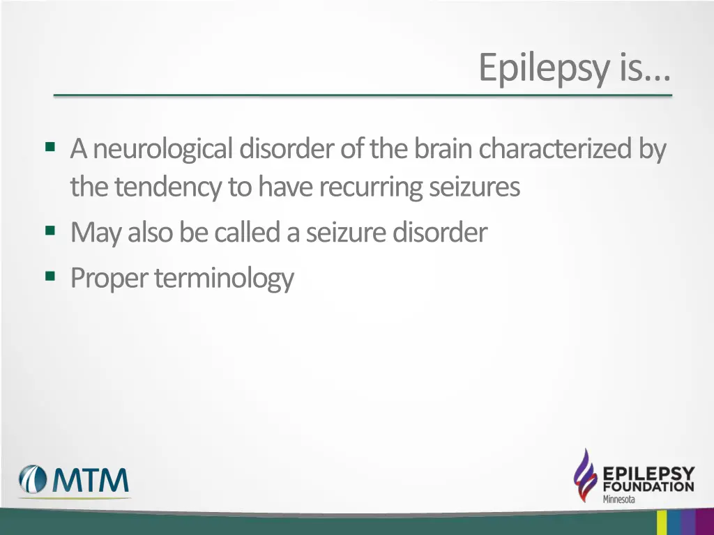 epilepsy is
