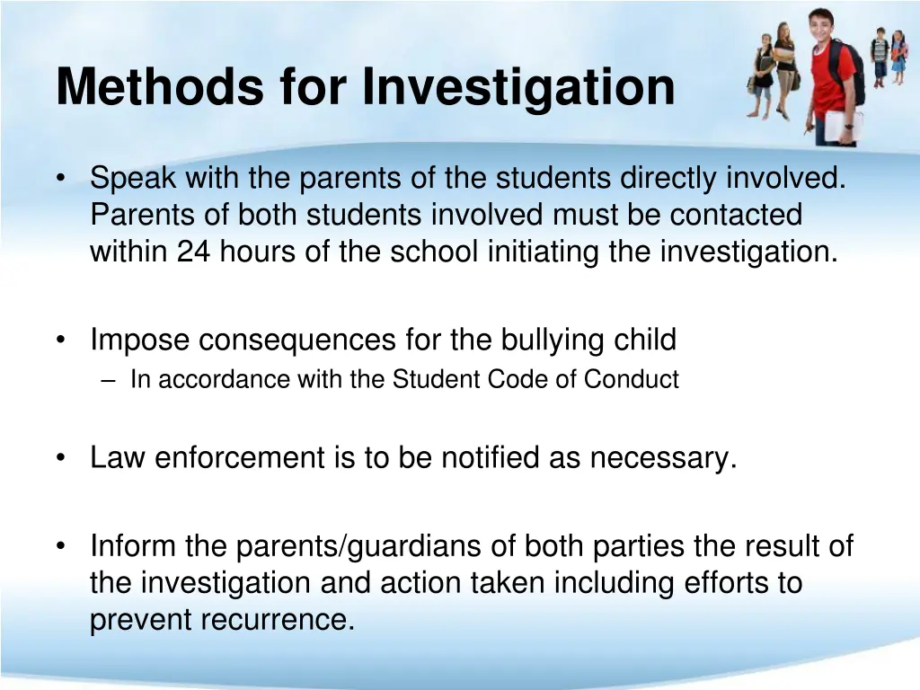 methods for investigation 1