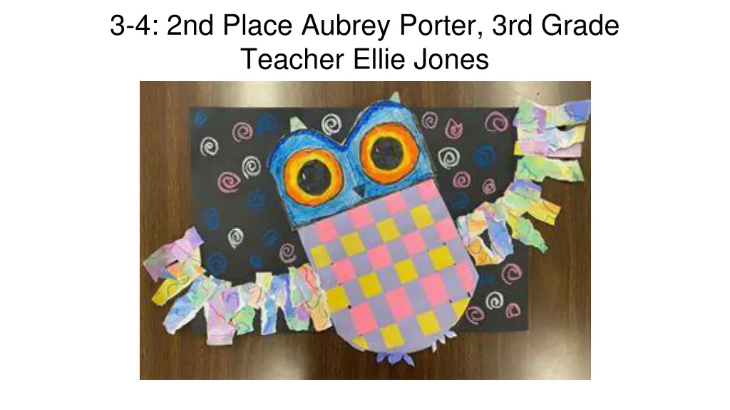 3 4 2nd place aubrey porter 3rd grade teacher