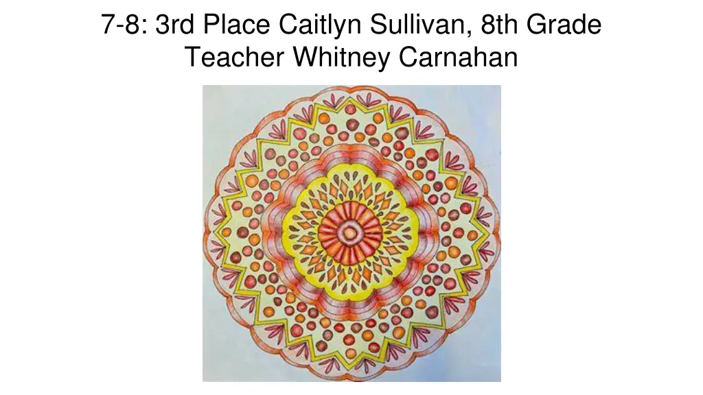 7 8 3rd place caitlyn sullivan 8th grade teacher