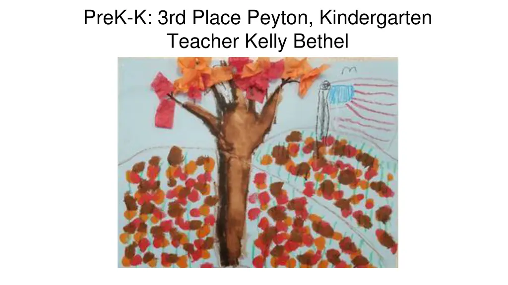 prek k 3rd place peyton kindergarten teacher