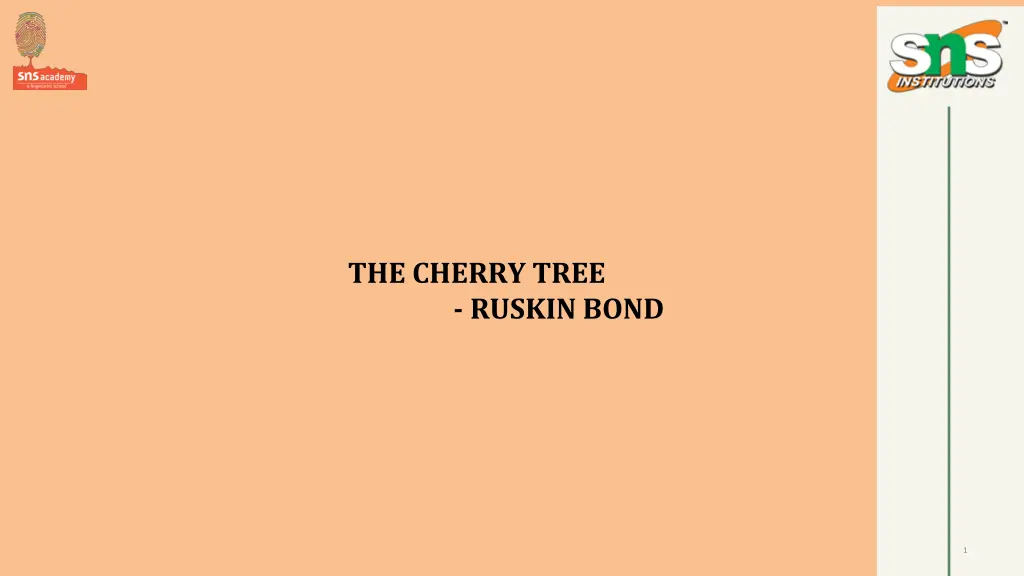 the cherry tree ruskin bond