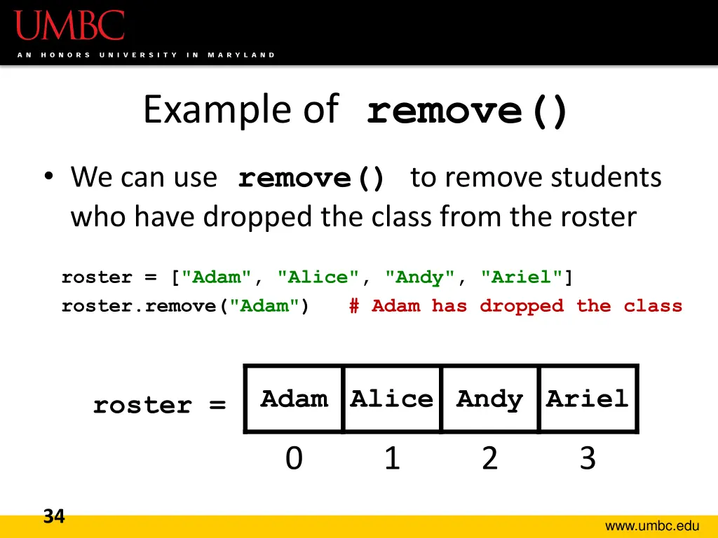 example of remove 2