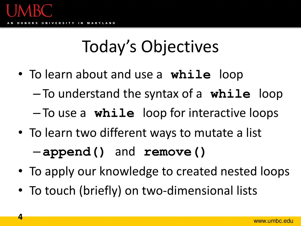 today s objectives