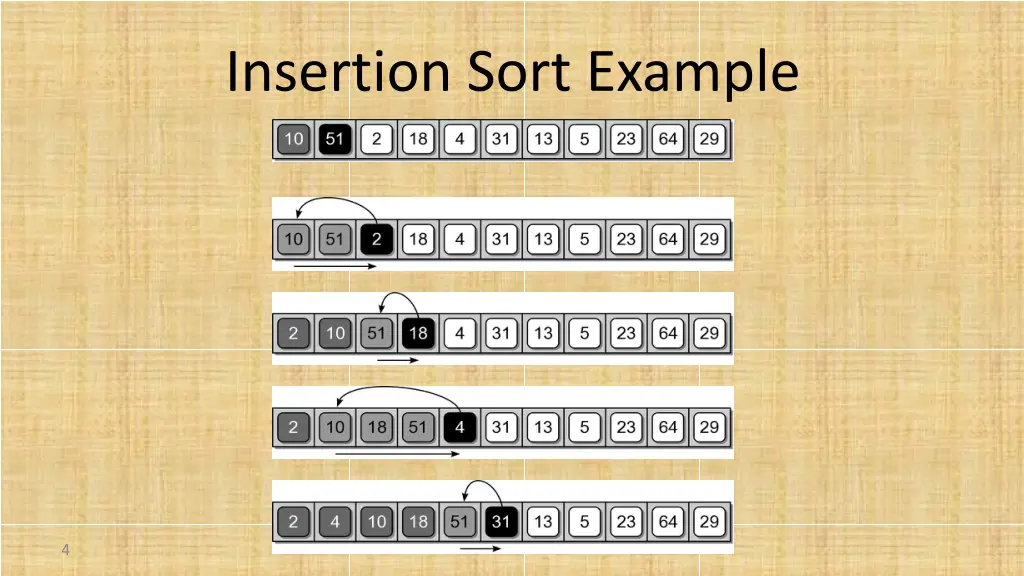 insertion sort example