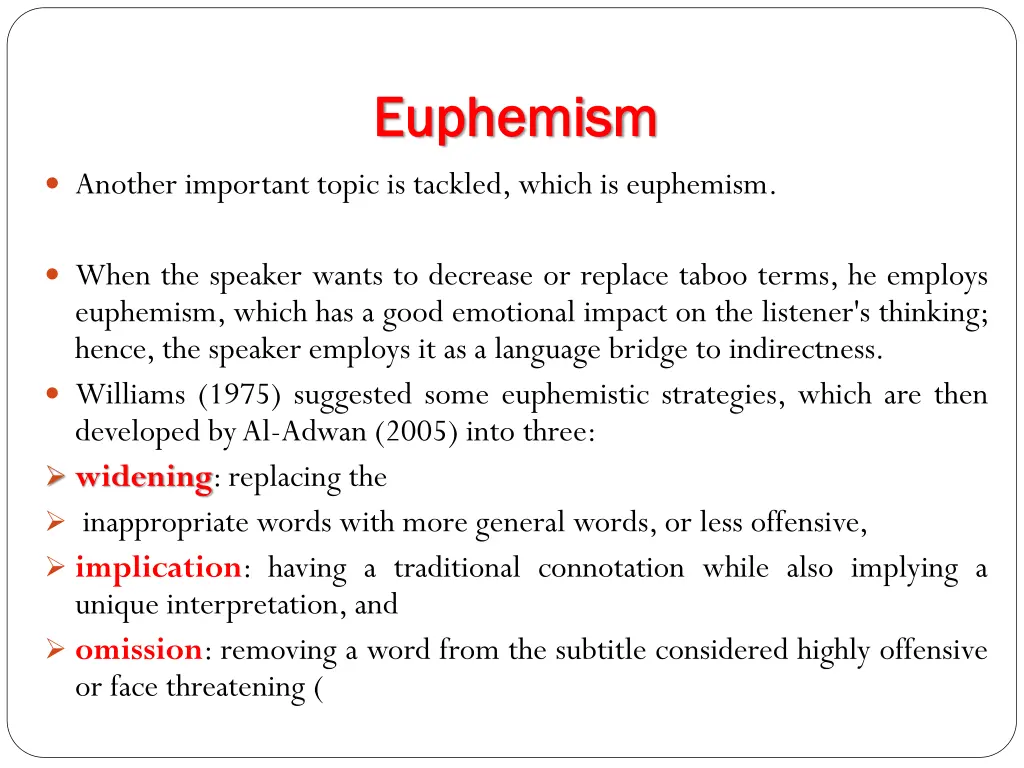 euphemism euphemism