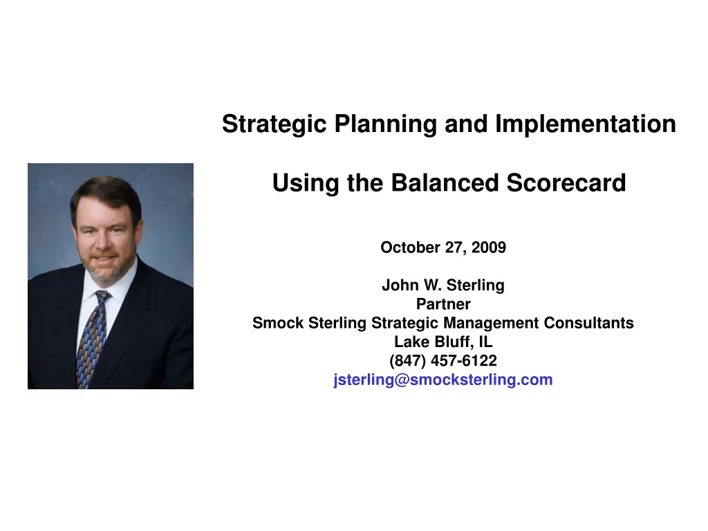 strategic planning and implementation