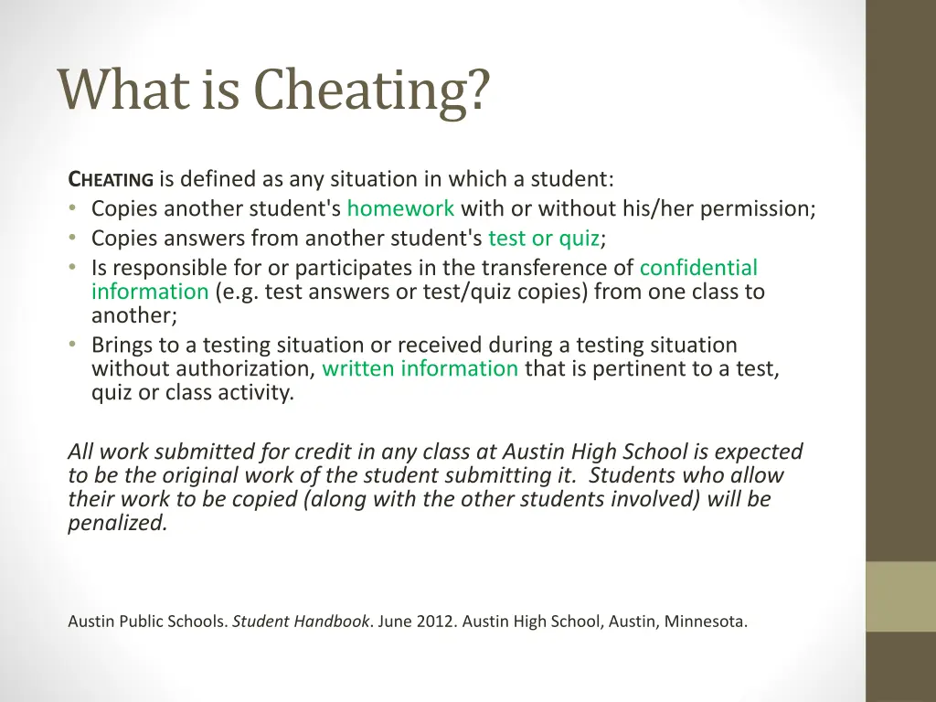 what is cheating