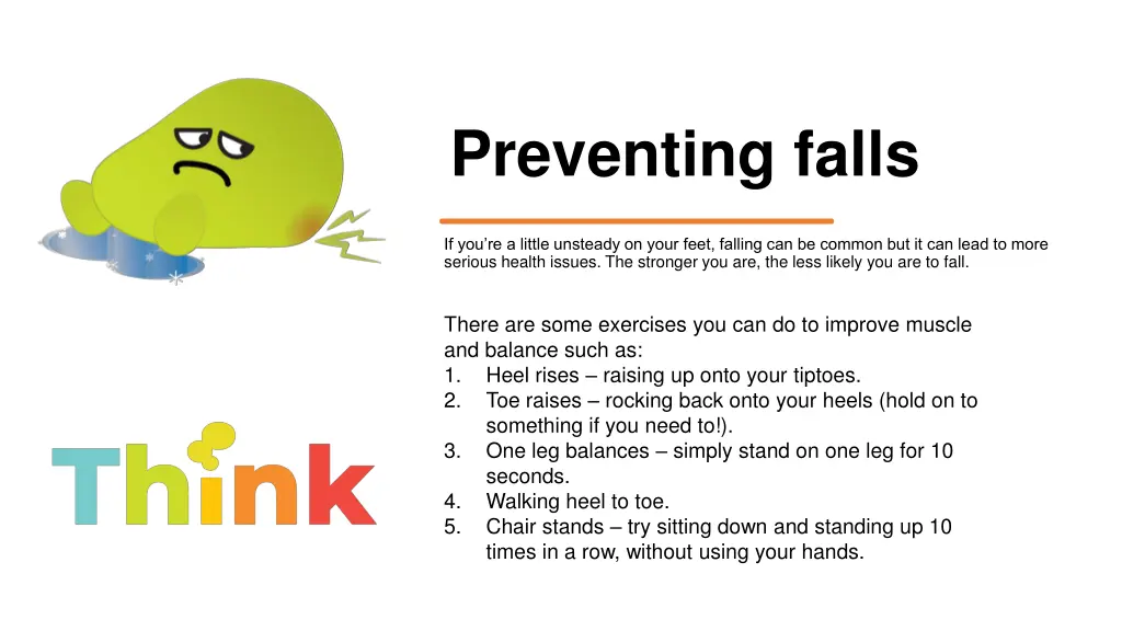 preventing falls
