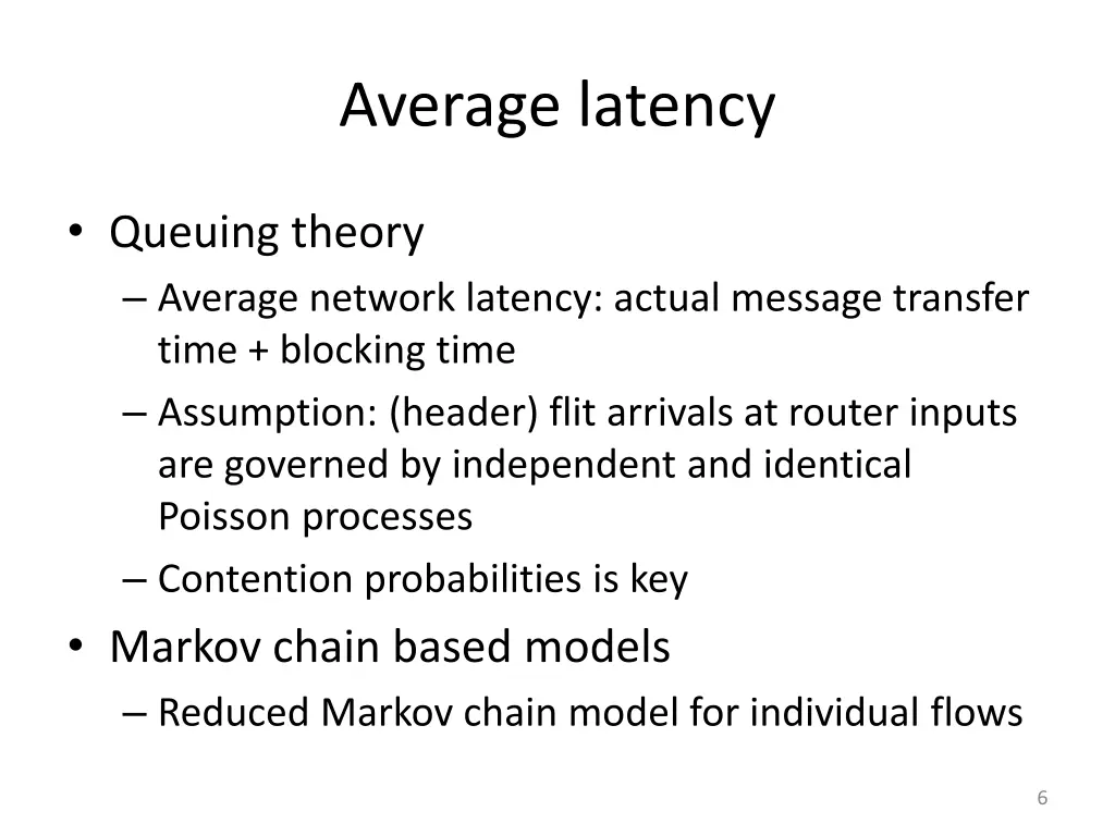 average latency