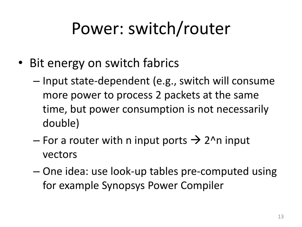 power switch router