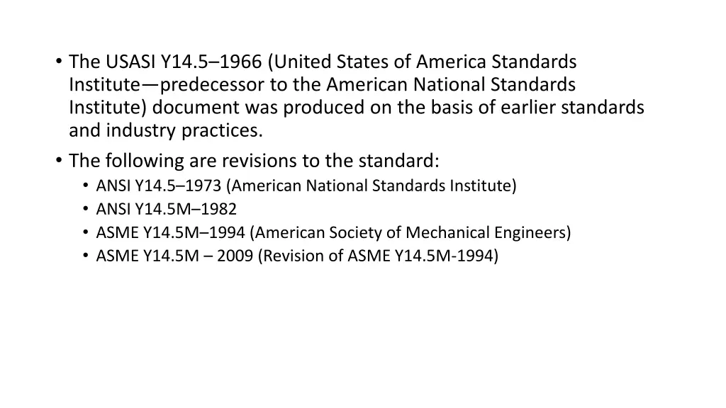 the usasi y14 5 1966 united states of america