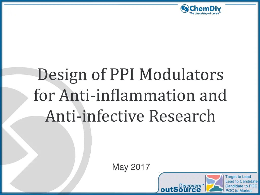 design of ppi modulators for anti inflammation