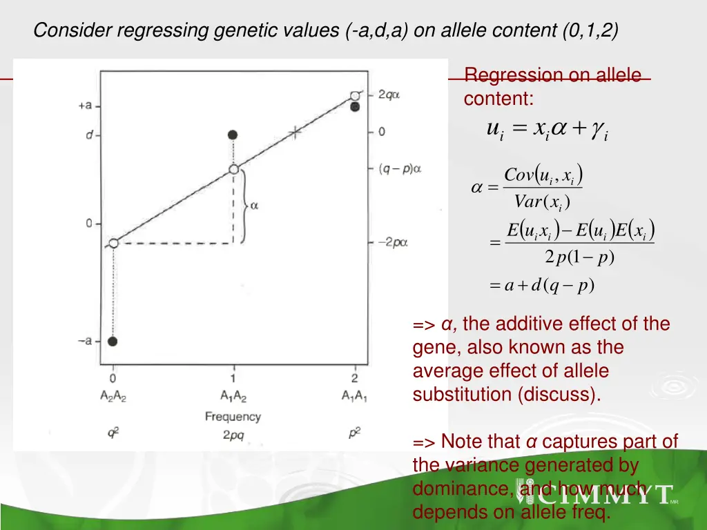 consider regressing genetic values