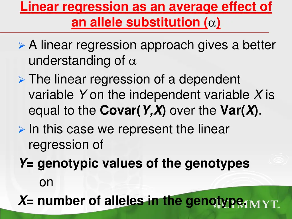 linear regression as an average effect
