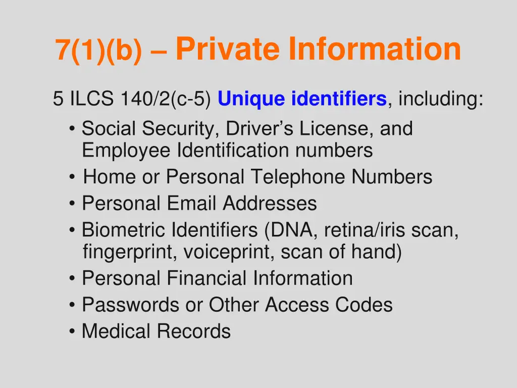 7 1 b private information 1