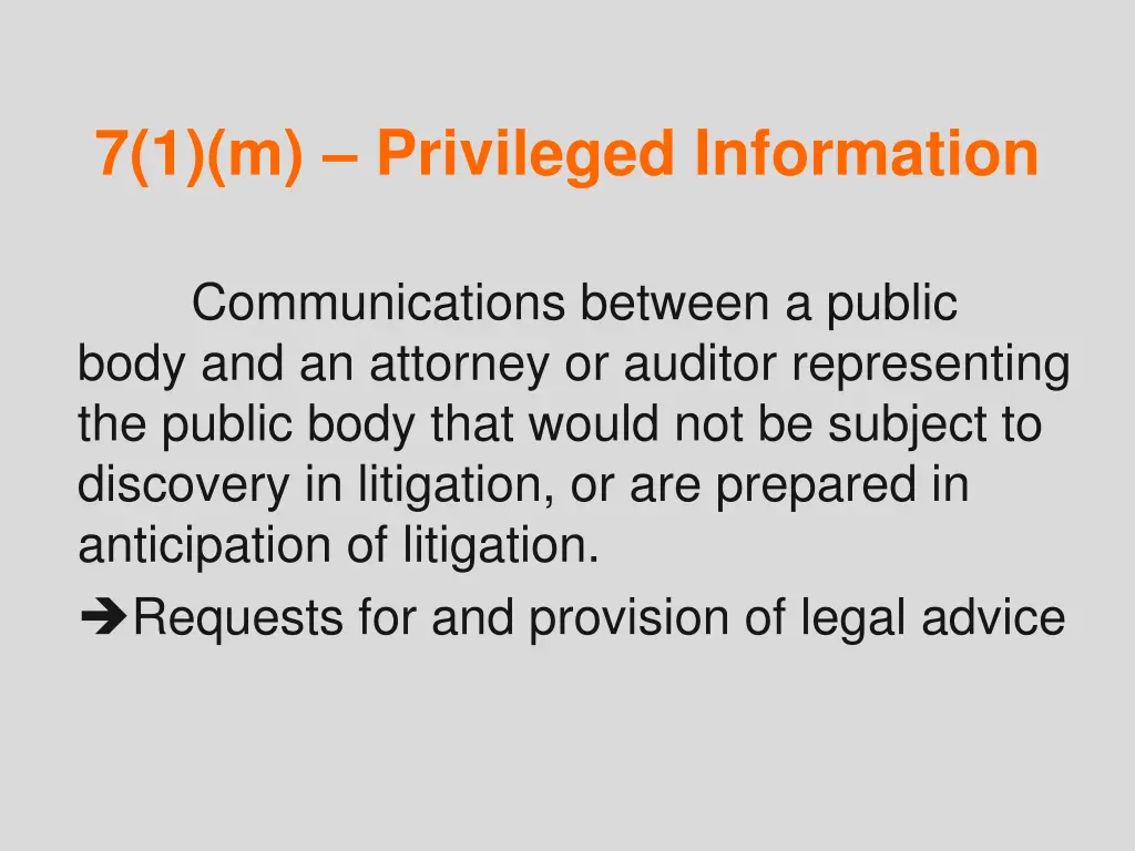 7 1 m privileged information