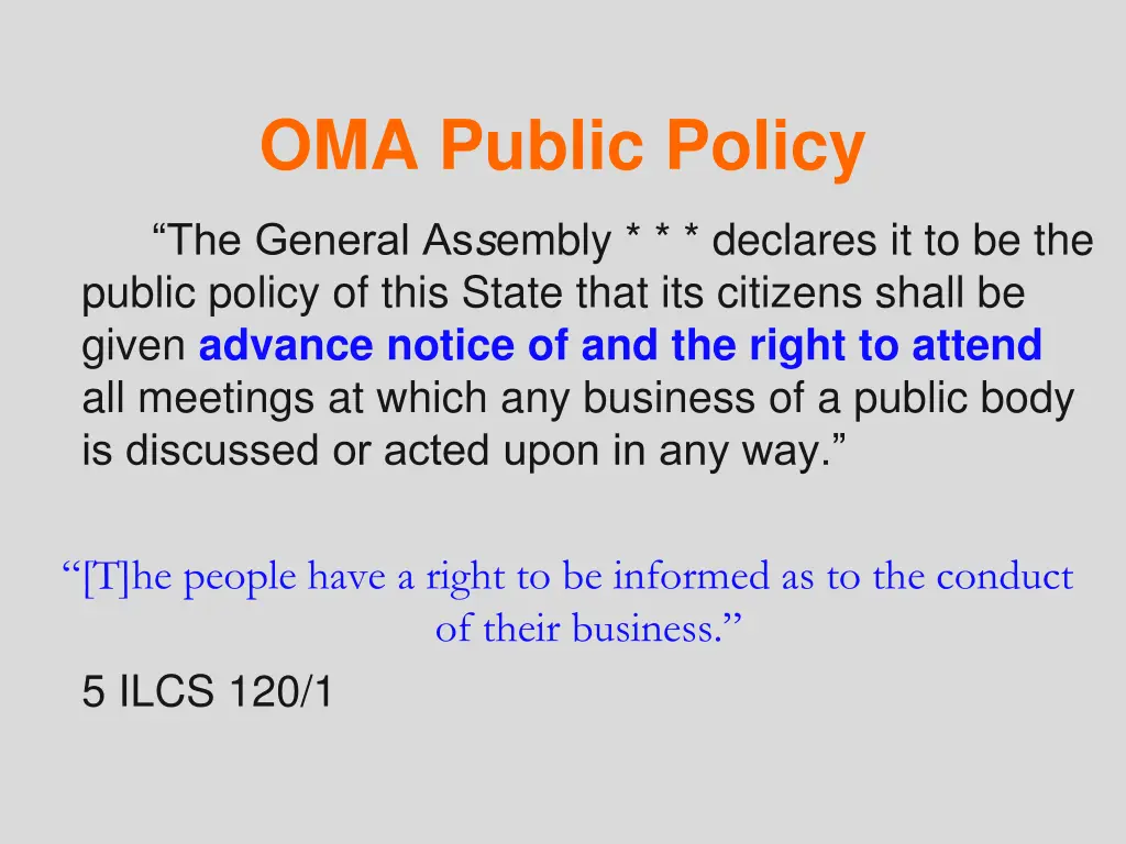 oma public policy