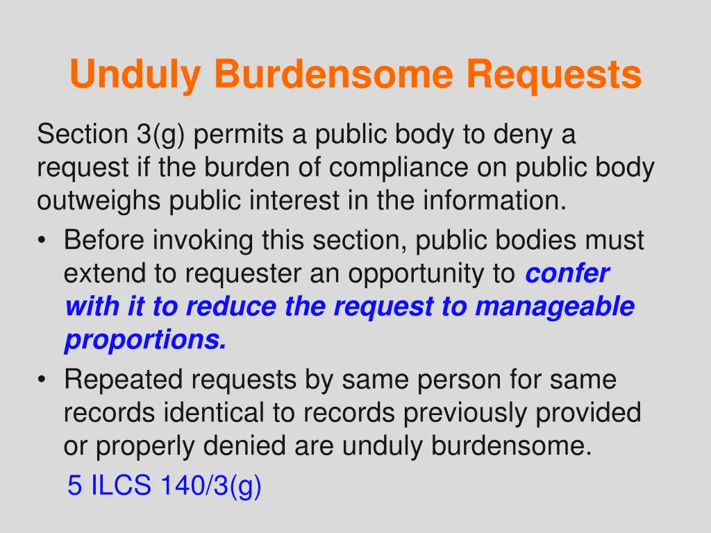 unduly burdensome requests