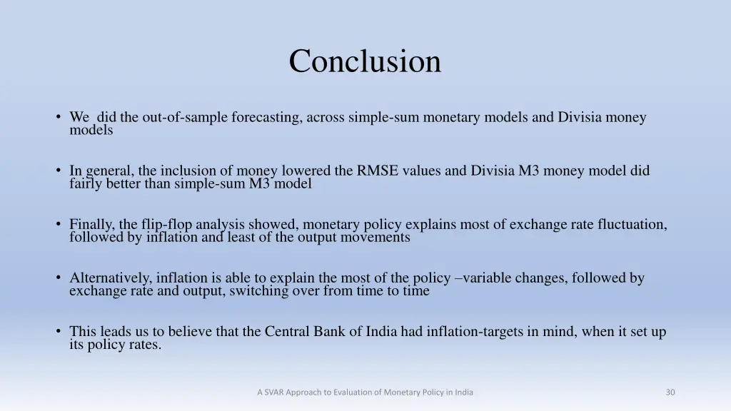 conclusion 1