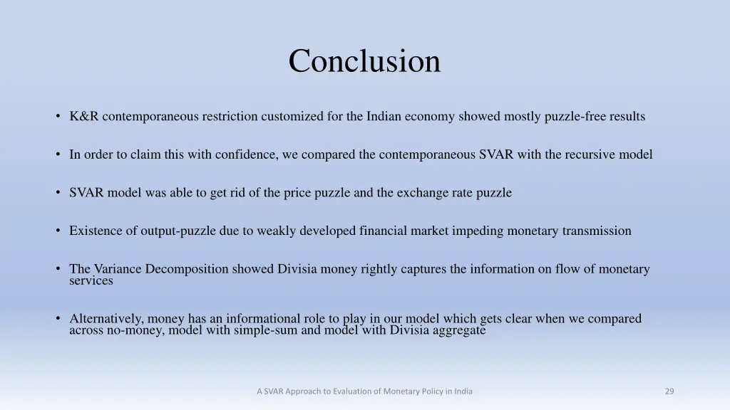 conclusion
