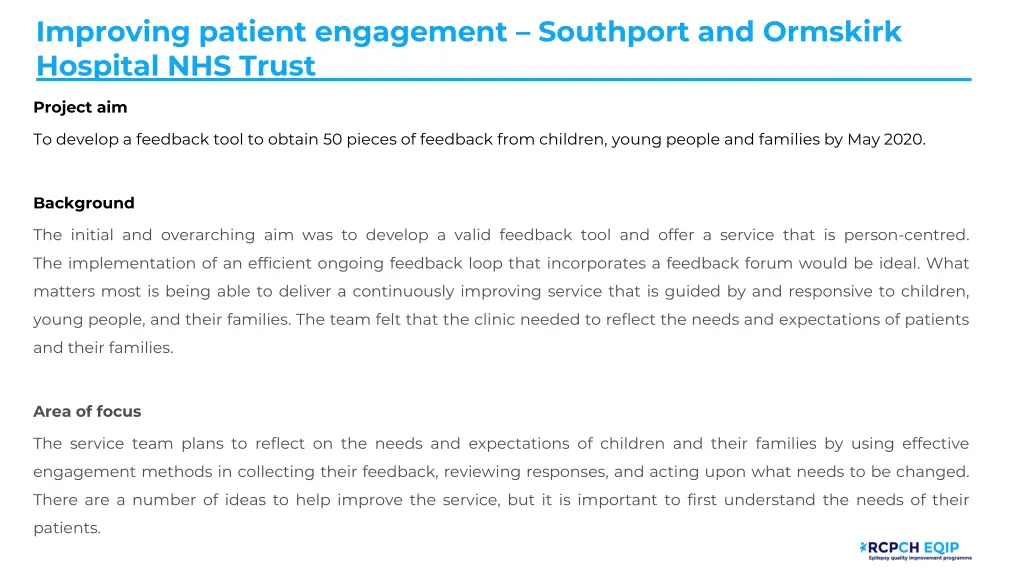 improving patient engagement southport
