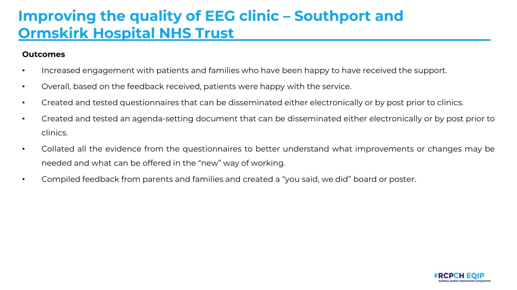 improving the quality of eeg clinic southport 10