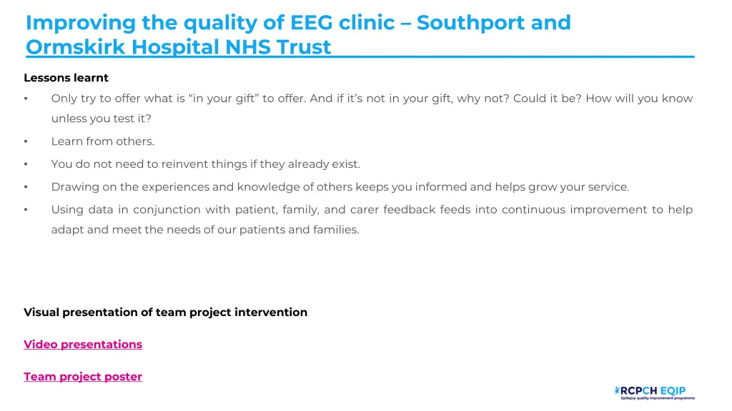 improving the quality of eeg clinic southport 12