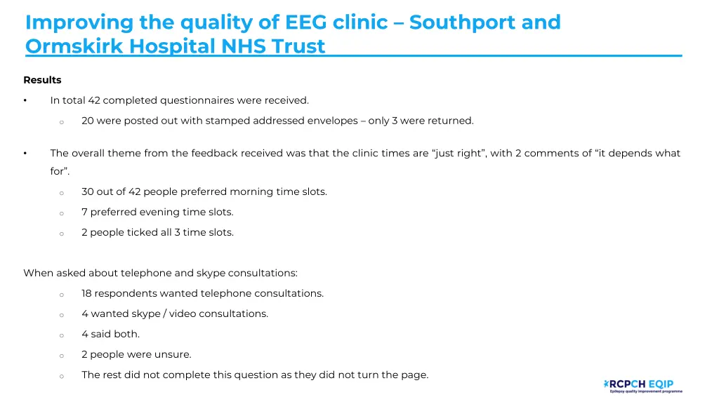 improving the quality of eeg clinic southport 7