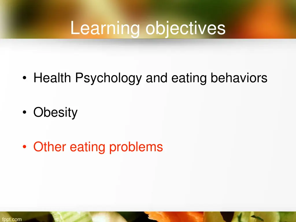 learning objectives 3