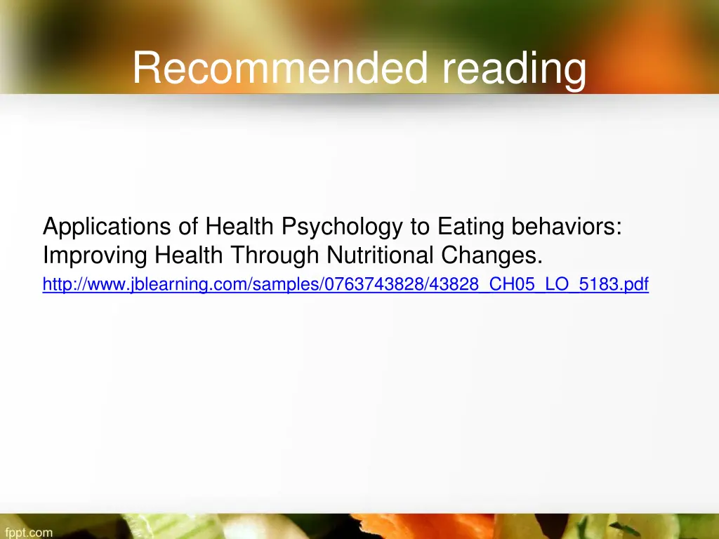 recommended reading