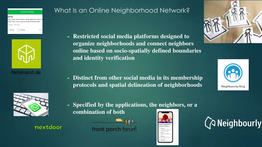 what is an online neighborhood network