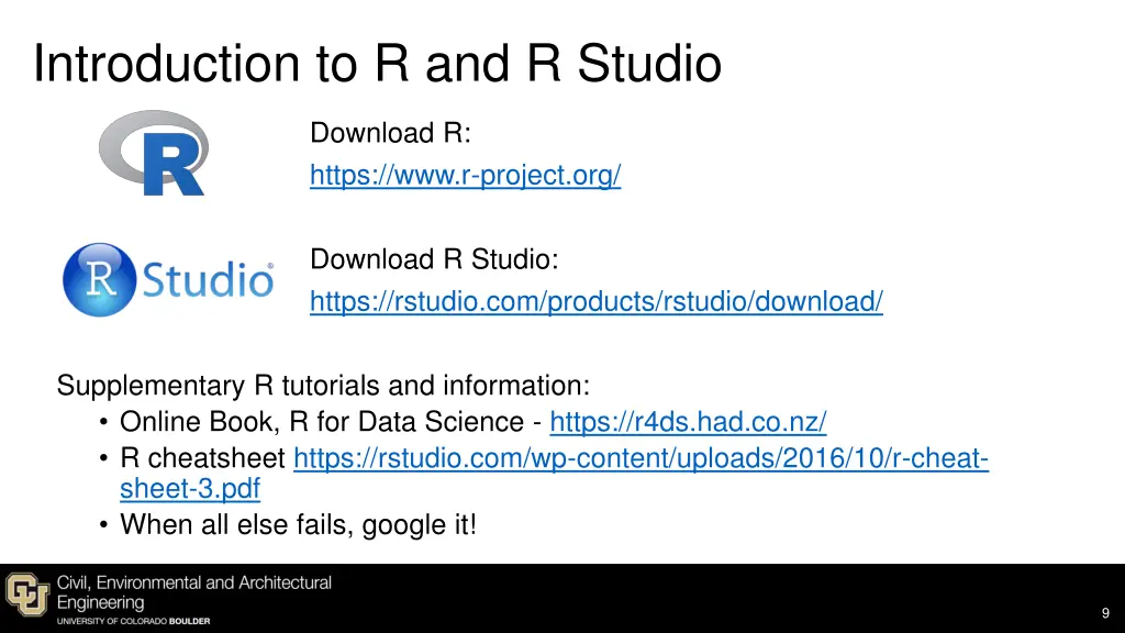 introduction to r and r studio