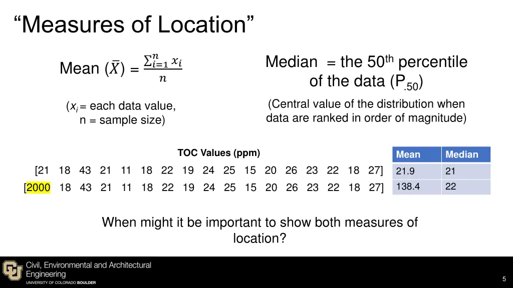 measures of location
