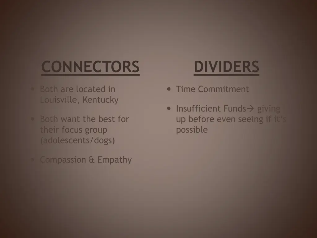 connectors