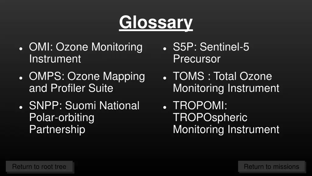 glossary