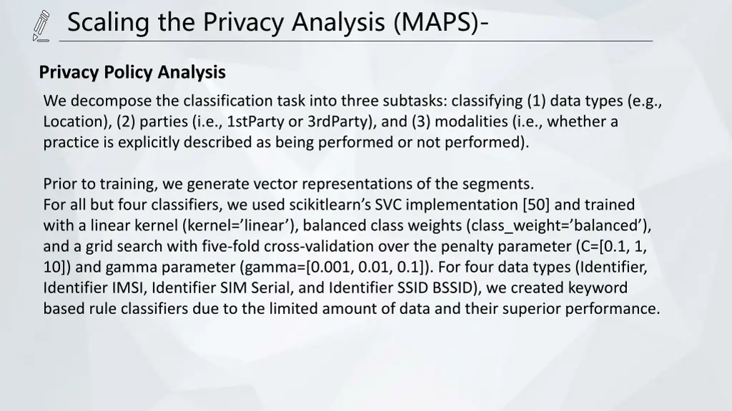 scaling the privacy analysis maps 2